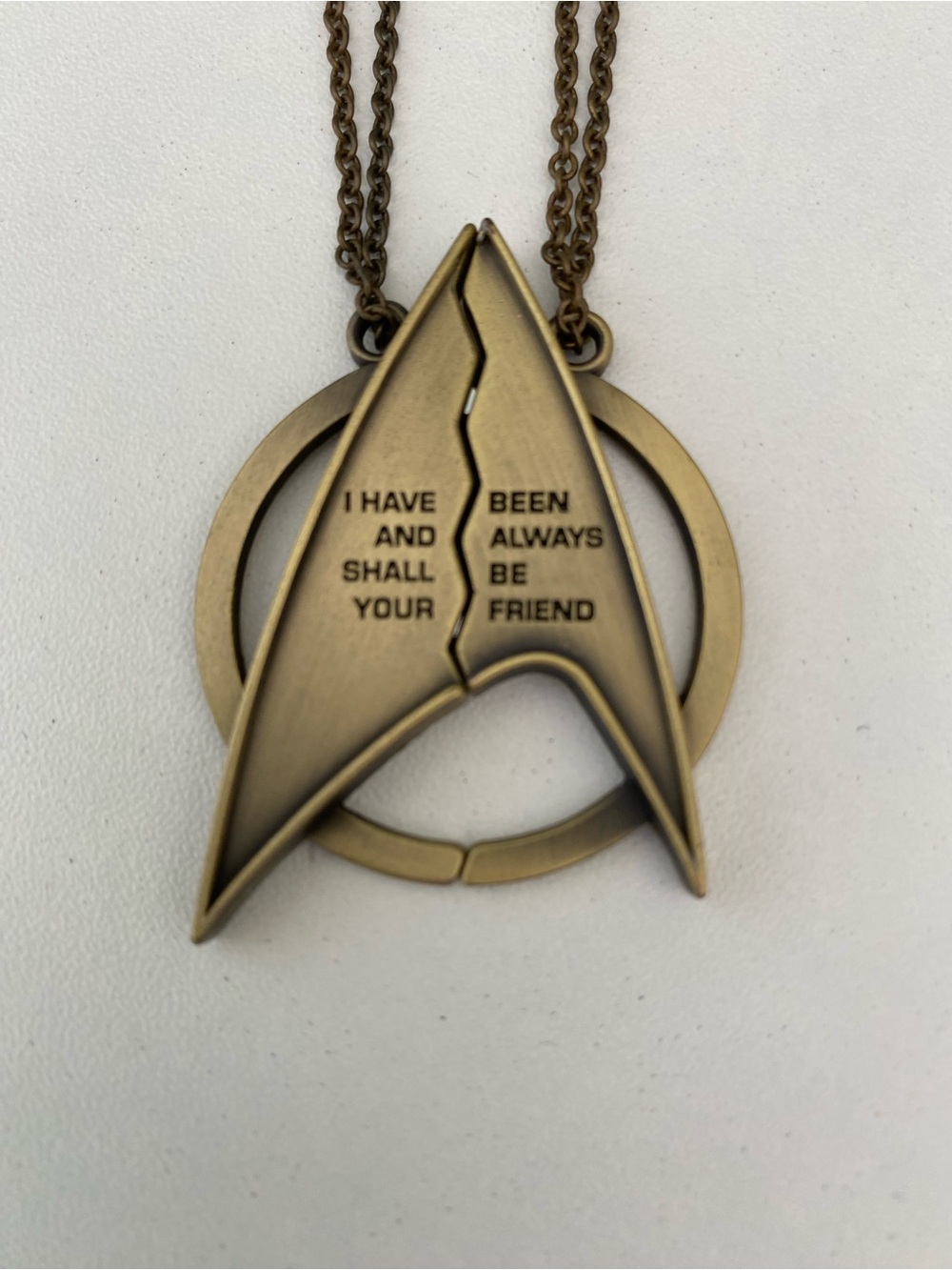 Quantum Mechanix Star Trek Delta magnetic friendship necklaces.